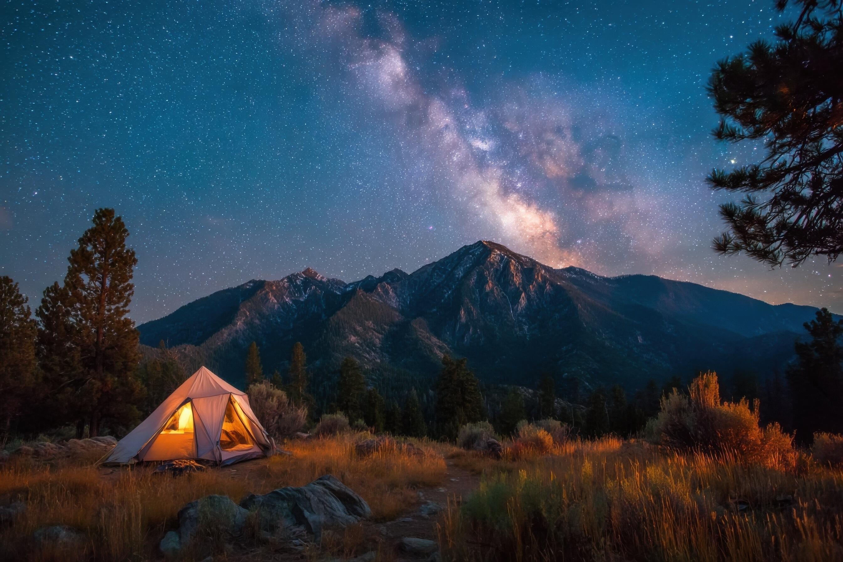 Camping Under Stars
